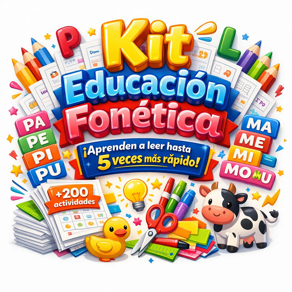 ✨Kit Grafismo Fonetico | Aprende a Leer + 6 BONOS DE REGALO🎁